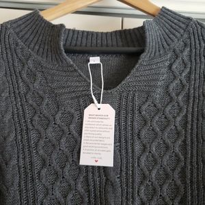 NWT split/v-neck sweater
